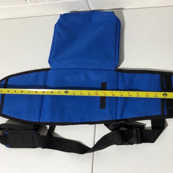 Monark Skateboard Supply 27 x 8 in Carrying Travel Bag Backpack Handbag Blue VGC - Picture 3 of 7